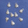 Pendant Finding Penguin, diameter 10×13mm, diameter inmm packaging 20g + -19 pcs