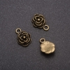 Pendant Brooch Rose (bronze), 10x14mm diameter, packaging 20g ± 17pcs