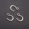 Pendant Finding Horse Shoe, diameter 10x14mm, diameter inmm packaging 20g approx. 44 pcs