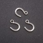 Pendant Finding Horse Shoe, diameter 10x14mm, diameter inmm packaging 20g approx. 44 pcs