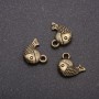 Pendant FISH Bronze, diameter 13x12mm, diameter inmm pack 20g ± 19 pcs