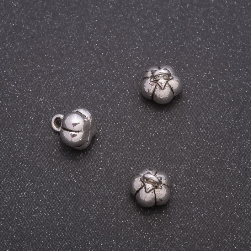 Pendant Fittings Pumpkin, diameter 8x9mm, hole diameter 1.6mm, packaged 20g approx. 16 pcs