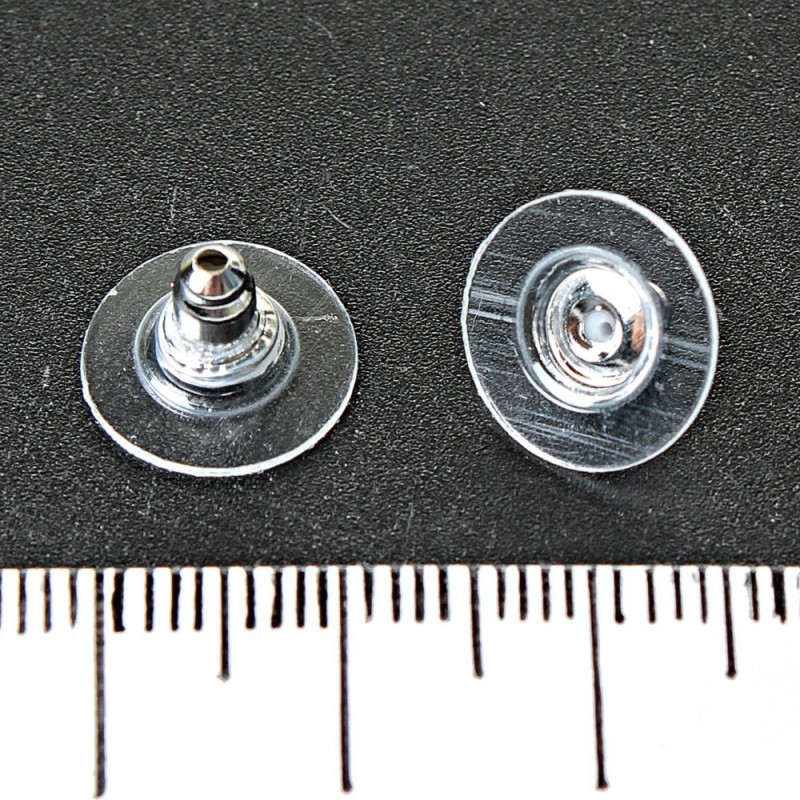 Earring Stoppers 11mm diameter, packaging 100 pcs ± 20 g