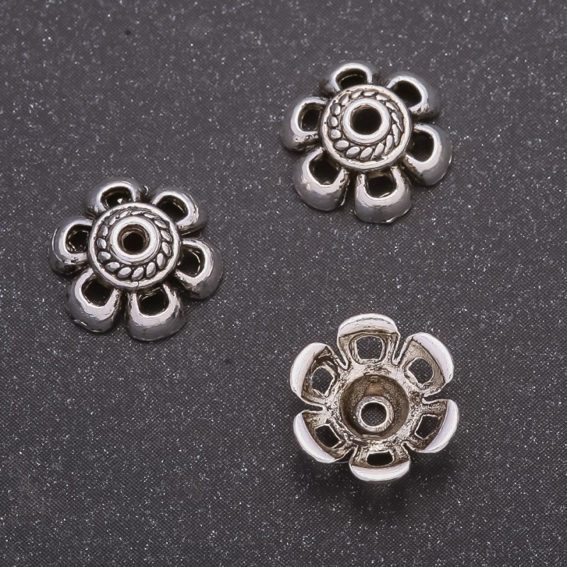 Findings Cord End Cap, diameter 11mm, in-diam. 6mm pack 20g +/- 42 pcs