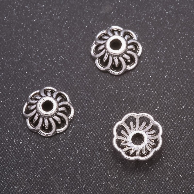 Finding End Cap, diameter 9mm, diameter inmm, pack 20g +/-56pcs
