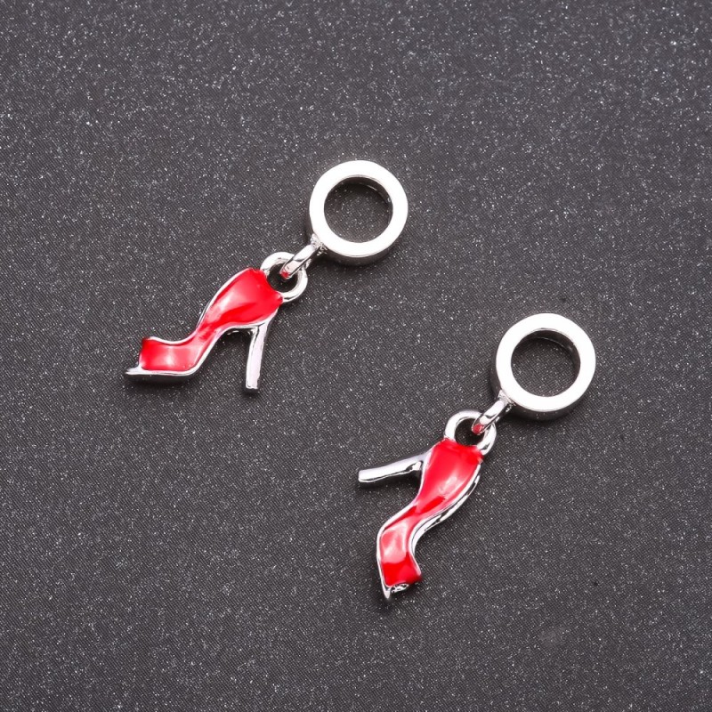 Findings Red Shoes 25x17x11mm, hole diameter 5mm, pack 2