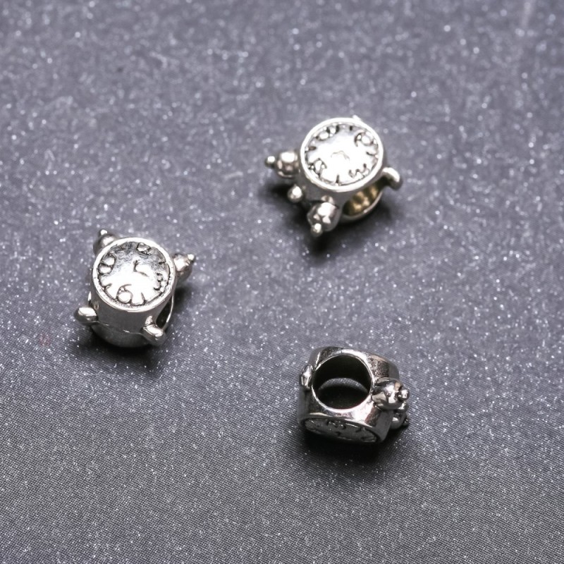 Findings "Clock" Insert 9x9mm, 4.5mm Hole, 20g Pack ±14pcs