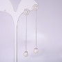 Long stud earrings 925 Mallorca series, 10mm thickness, 80mm length