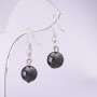 Hematite Earrings, Diameter 10mm