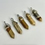 Hexagonal Jasper Landscape Pendant 40x8mm+