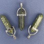 Serpentine Hexagon Pendant 4cm