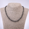 Hematite Faceted Rondelle Necklace, 6x4mm, 45cm