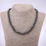 Hematite Bead Necklace Grenished Rondelle, 8x4mm, 45cm