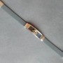 Men's bracelet "Steel Plate" anchor, rubber 21 cm circumference