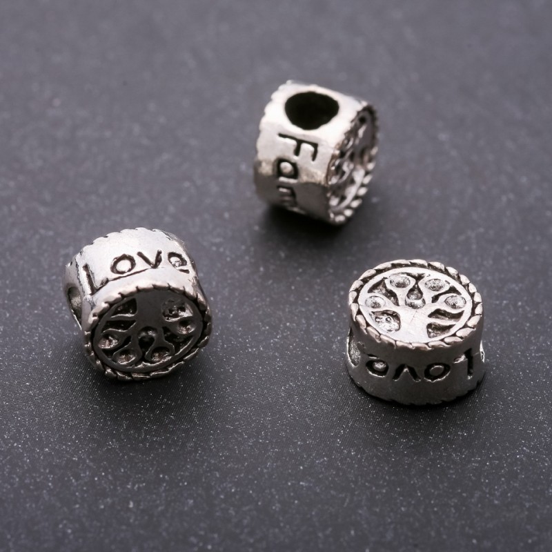 Pandora bead insert Tree, 11x8mm, inner hole 5mm, packaging 20g ±5pcs