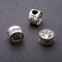 Pandora bead insert Tree, 11x8mm, inner hole 5mm, packaging 20g ±5pcs