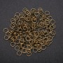 Connecting rings Bronze 5 mm pack 20 g colour bronze