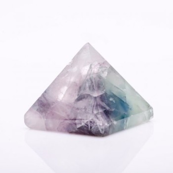 Natural stone Fluorite Pyramid, height 30mm±, diameter 30x30mm±