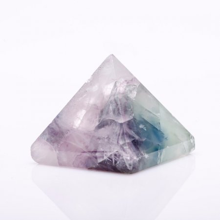 Natural stone Fluorite Pyramid, height 30mm±, diameter 30x30mm±