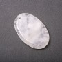 Pendant oval cut Mountain Crystal 36×55mm (+-)
