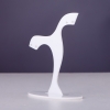 Jewellery Stand White Plastic, Height 7cm, Width 7cm