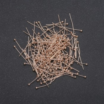 Cap Head Pin Head Ball Yellow Metal, 20mm length, 250g, 5000 pcs