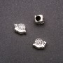 Bead Insertion Fittings Pandora Seashell Spiral 11x9mm, inner diameter 4mm, packaged 20g +/- 11 pieces