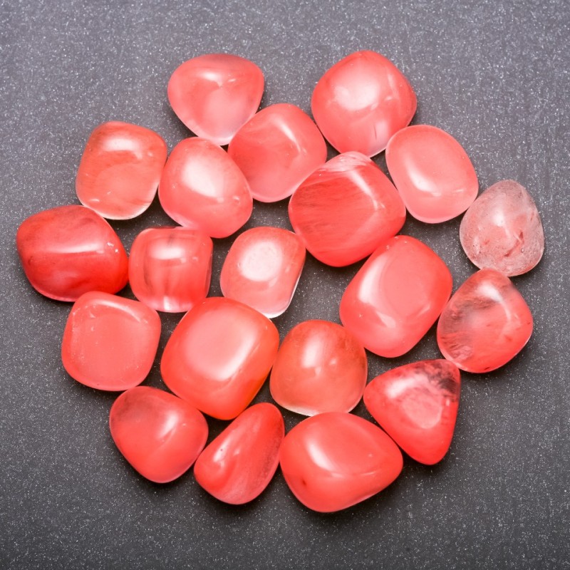 Natural Chalcedony Stone Tumbled Beads 15x20mm (+/-), 100g Pack
