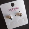 Earrings Stud Xuping Bead Rhodium 8mm