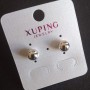 Earrings Stud Xuping Bead Rhodium 8mm