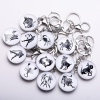 Keyring Zodiac, diameter 3.5 cm, length 9 cm, pack of 12