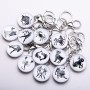 Keyring Zodiac, diameter 3.5 cm, length 9 cm, pack of 12