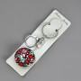 Keyring, diameter 3.5 cm, length 9 cm
