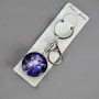 Keyring, diameter 3.5 cm, length 9 cm