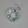 Pendant "Yarilo" Chalcedony (artificial) 32×37×43mm