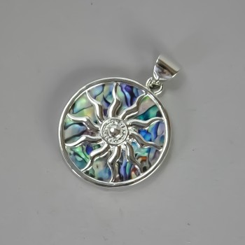 Pendant "Yarilo" Chalcedony (artificial) 32×37×43mm