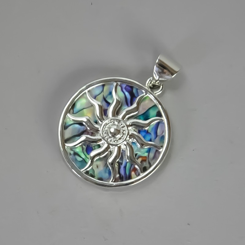 Pendant "Yarilo" Chalcedony (artificial) 32×37×43mm