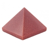 Pyramid souvenir stone Aventurine "Golden Sand" press, height 3.6 cm, width 3.0 cm