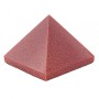 Pyramid souvenir stone Aventurine "Golden Sand" press, height 3.6 cm, width 3.0 cm