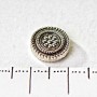 Bead for Bracelets Dark Metal Flower Round, Pack 20g (+/- 10 pcs)