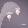 Xuping Pearl Earrings "Mallorca" 16x10mm 18k Gold Plated