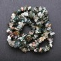 Natural Moss Agate Beads on a Thread - Chip, 8-9mm diameter (~), 85cm length