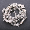 Rutilated Quartz Beads, Hairy Rutile Quartz, White Quartz on Thread Chips, 5–8 mm (±), 85 cm Length