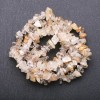 Rutilated quartz natural stone beads Goldeny rutile quartz beads on thread 6-9mm (±), length 85cm