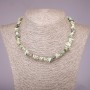 Serpentine Natural Stone Necklace, chips, 5-8mm diameter, length 45cm