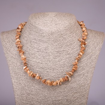 Landscape Jasper Necklace chips 5-8mm, length 42-48cm