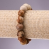 Jasper Landscape Smooth Bead Bracelet, 12mm Diameter, 18cm Length on Elastic