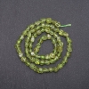 Beads on a String Natural Stone Chrysolite Tumbled, Diameter 6x5mm +/-, Length 40cm +