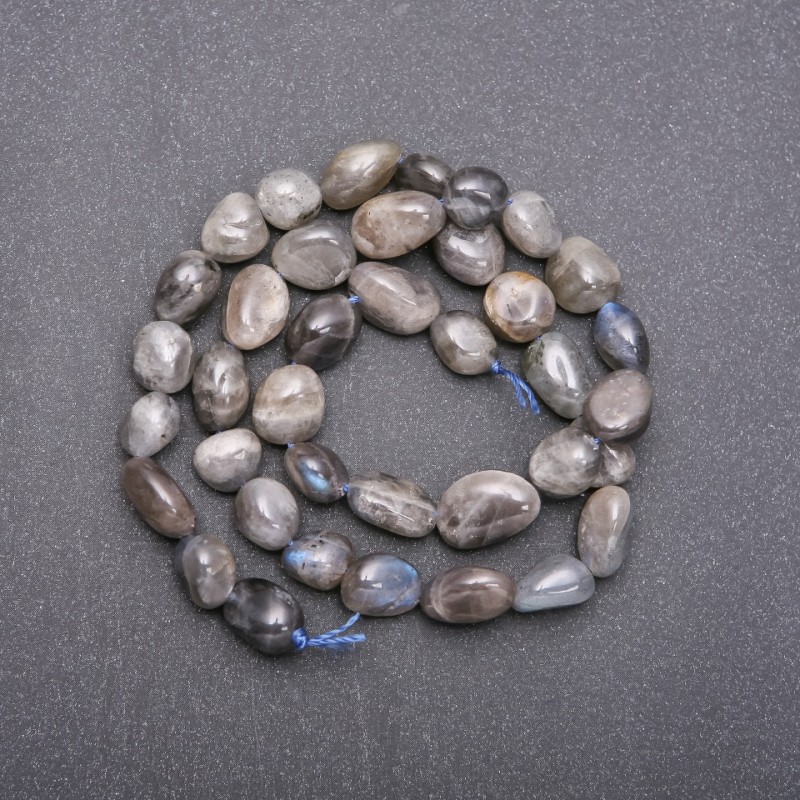 Labradorite Faceted Beads, 9x12 mm, thread length 38 cm
