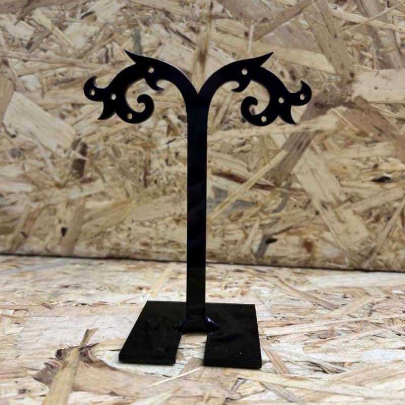 Earrings Display Stand, black plastic, height 117mm, width 92mm, depth 55mm